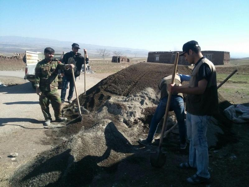 گروه جهادی حیدریون، عازم روستای حیدر آباد اردبیل شد