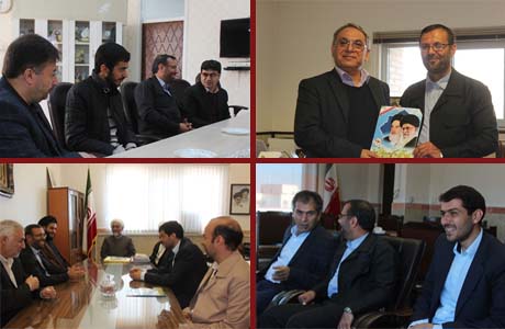 دیدار نوروزی مسئول بسیج دانشجویی استان با روسای دانشگاه های اردبیل