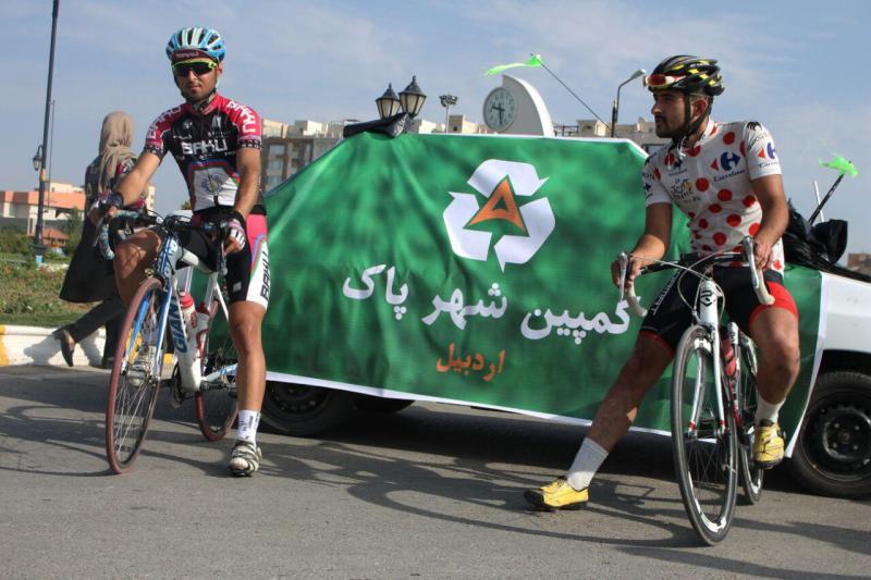 "کمپین شهر پاک" در مجتمع گردشگری شورابیل اردبیل + تصاویر