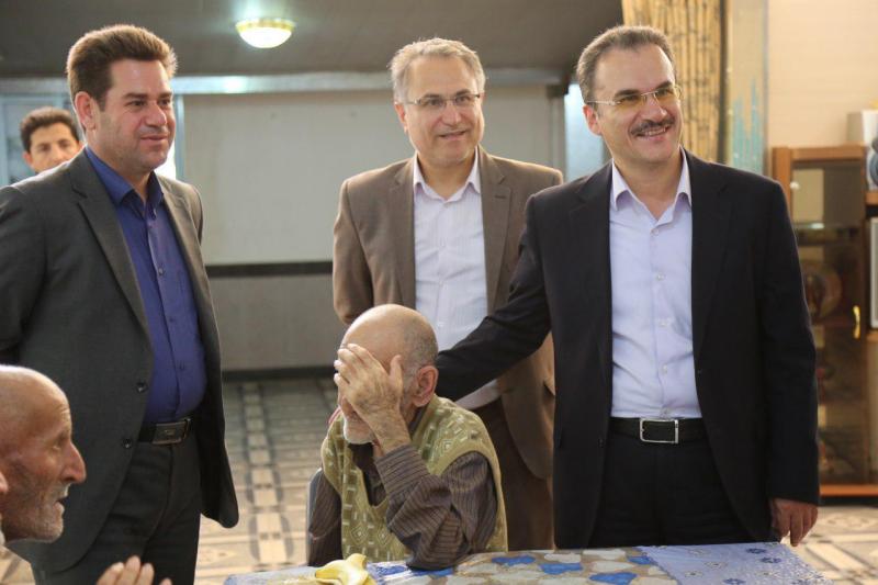  بازدید رییس دانشگاه علوم پزشکی اردبیل از خانه سالمندان  آتاباغی اردبیل