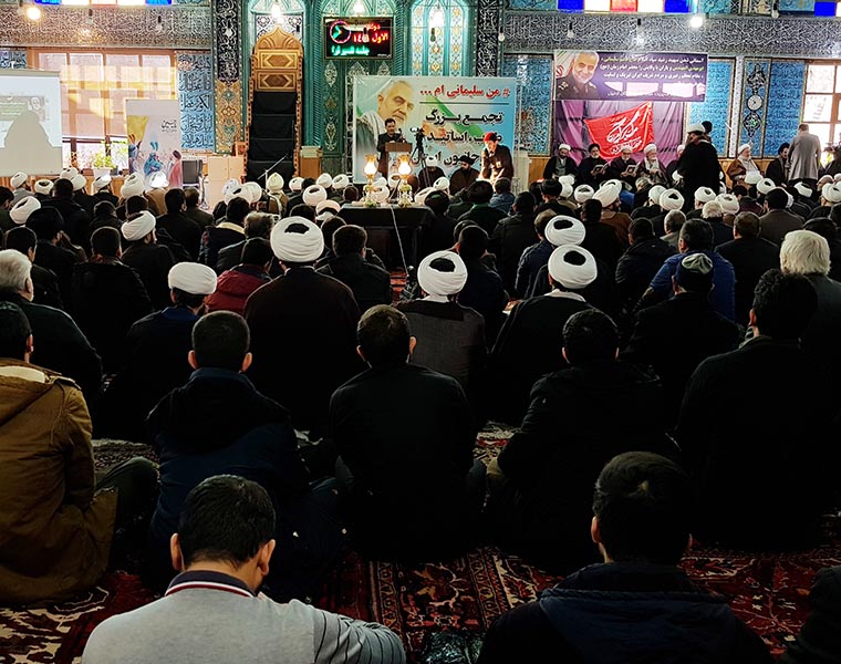 اجتماع بزرگ استکبارستیزی طلاب و روحانیون در اردبیل+ عکس