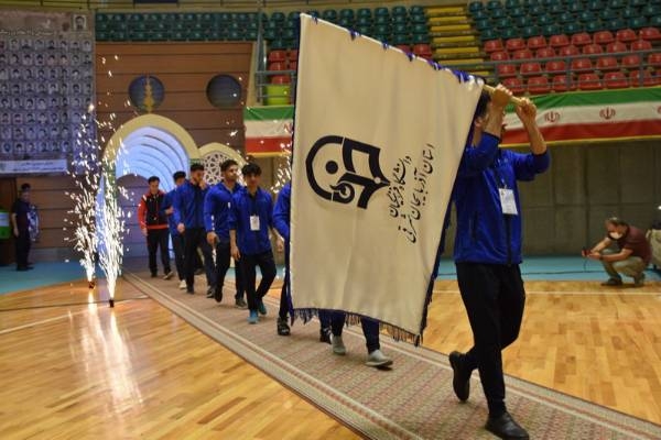 مراسم افتتاحیه لیگ فوتسال دانشجو معلمان در اردبیل+ عکس
