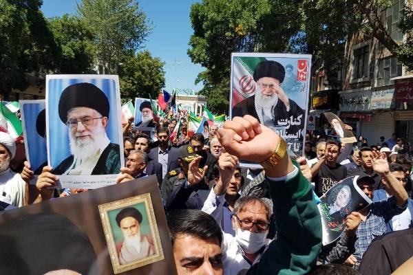 حضور حماسی مردم اردبیل در راهپیمایی جمعه خشم و نصر